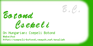 botond csepeli business card